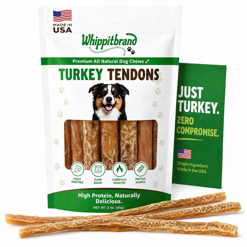 Whippit Brand Turkey Tendons for Dogs – 3 oz